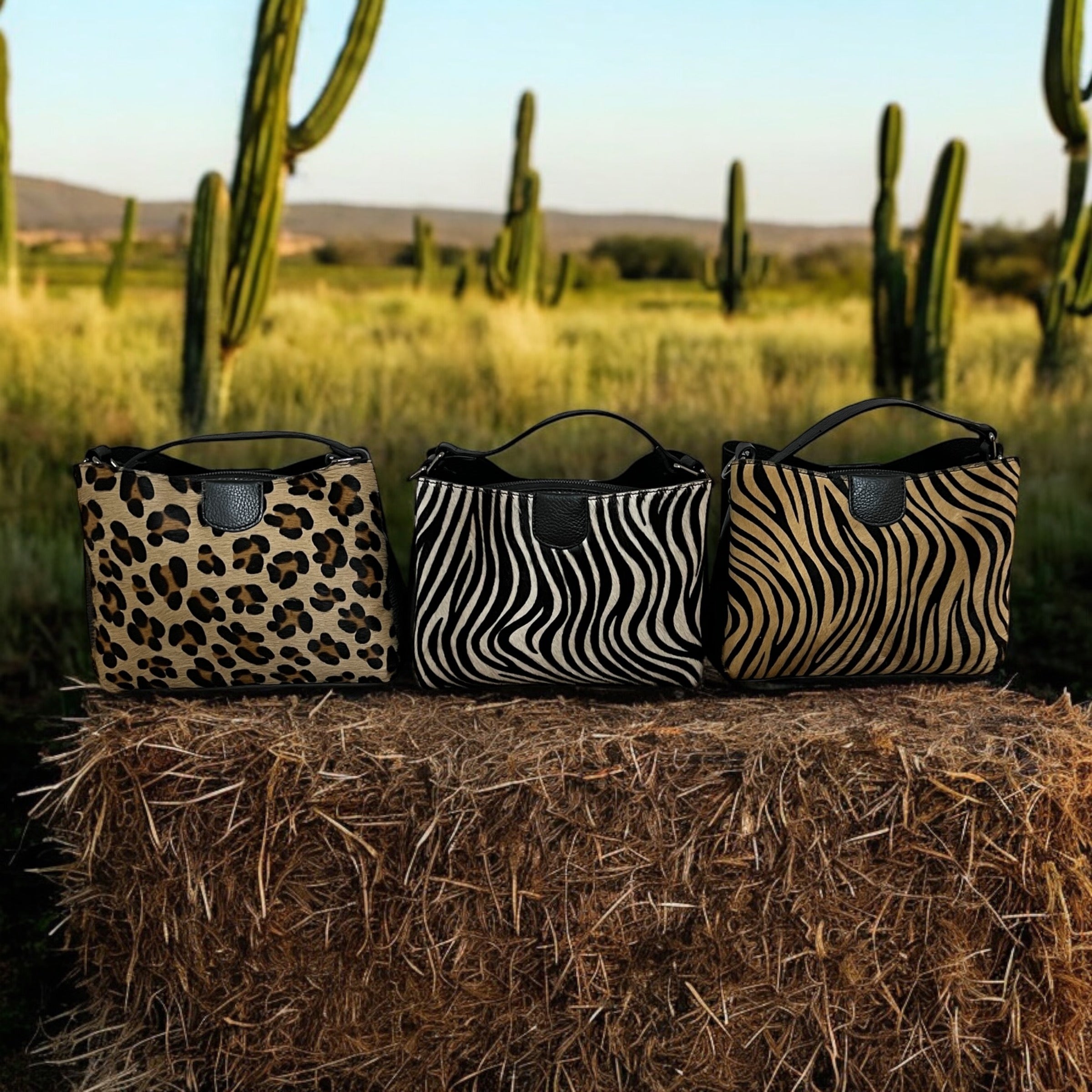 Milva, the wild one in the absolutely trendy, printed cowhide